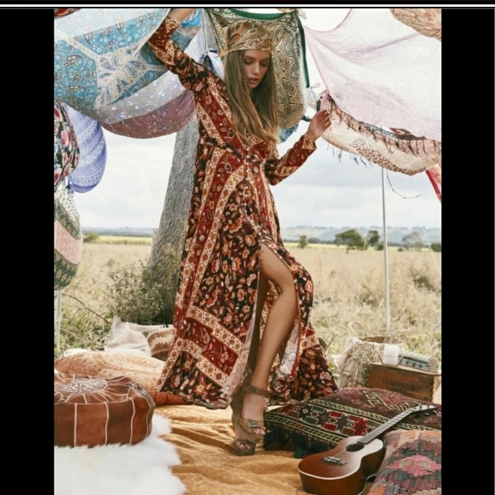 ISO Spell Lolita Dress in rust